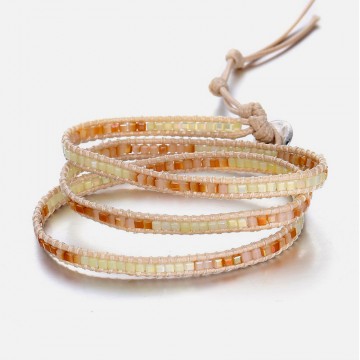 Ivory wrap bracelet 3 strands