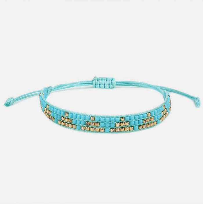 Bracelet miyuki turquoise or Bracelet miyuki turquoise or