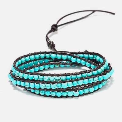 Turquoise wrap bracelet
