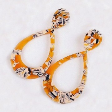 Zebra yellow earrings