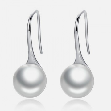 Pearl silver earrings