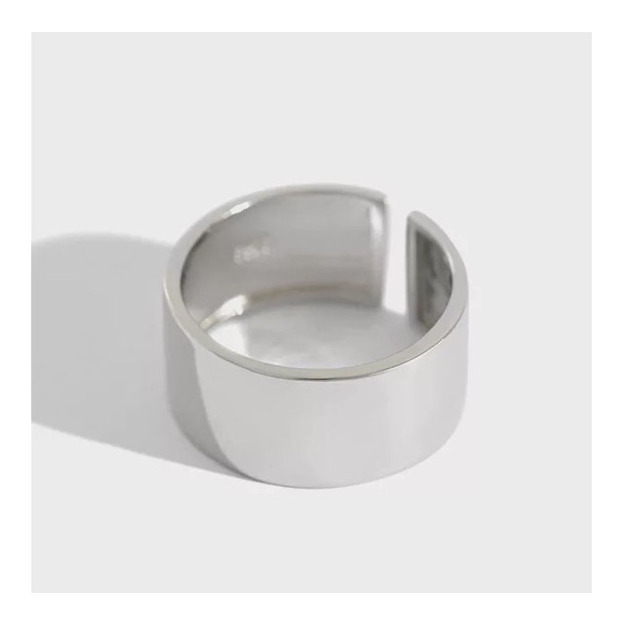 Open silver ring