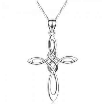 Celtic cross pendant necklace