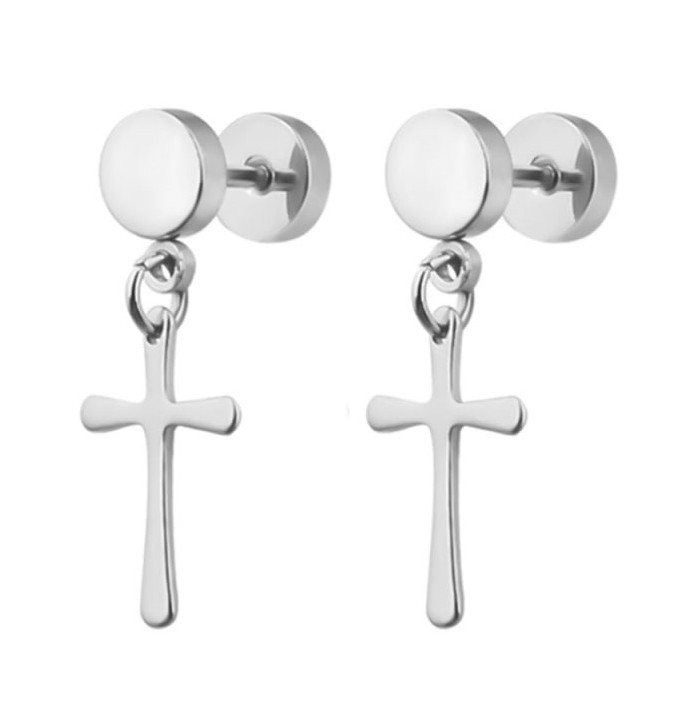 Kaufe 1 Paar Punk Edelstahl Stecker Ohrringe Schwarz Ohrringe Set Für Männer Frauen Vintage Hip Hop Piercing Ohrschmuck Zum Preis Ab 1.62