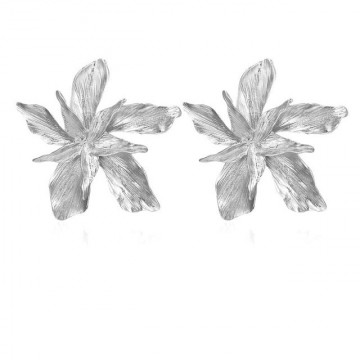 Orecchini a fiore in argento