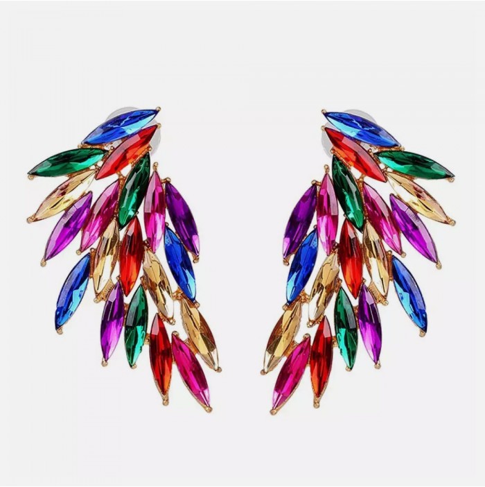 Multicolor crystal earrings