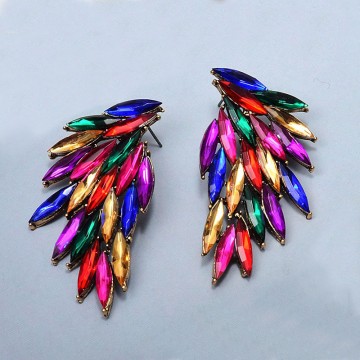 Multicolor crystal earrings 2