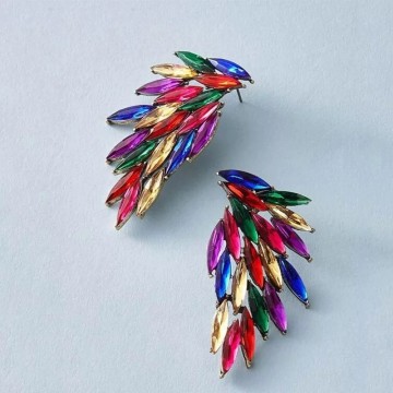Multicolor crystal earrings 3