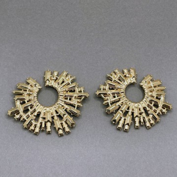 Rhinestone crown earrings 2