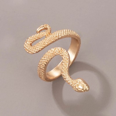 Golden snake ring