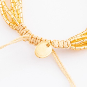 Bracelet perles miyuki or 3