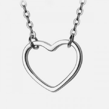 Silberkette mit Herzanhänger 1