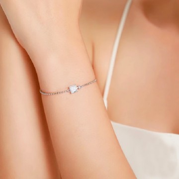 Silver princess zircon bracelet model