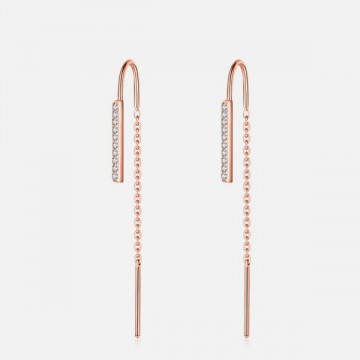 Rose gold silver line of...