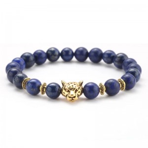 Lapis lazuli panther bracelet