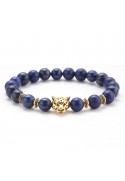 Bracelet panthère lapis lazuli