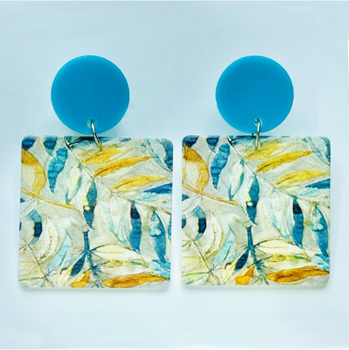 Turquoise nature earrings