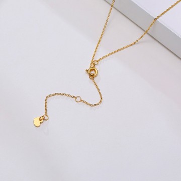 Collier croix et zircon or