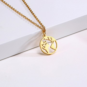 Gold Earth necklace 1