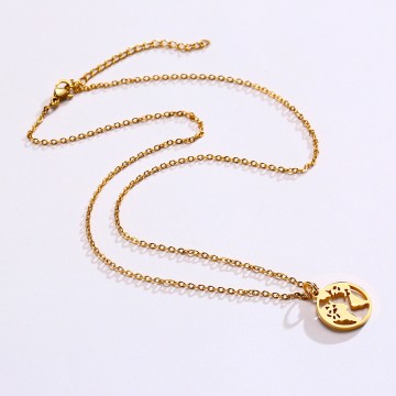 Gold Earth necklace 2