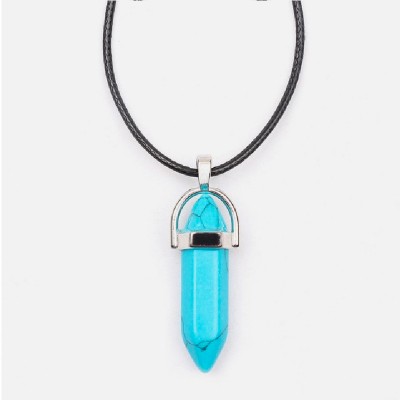 Turquoise amulet necklace