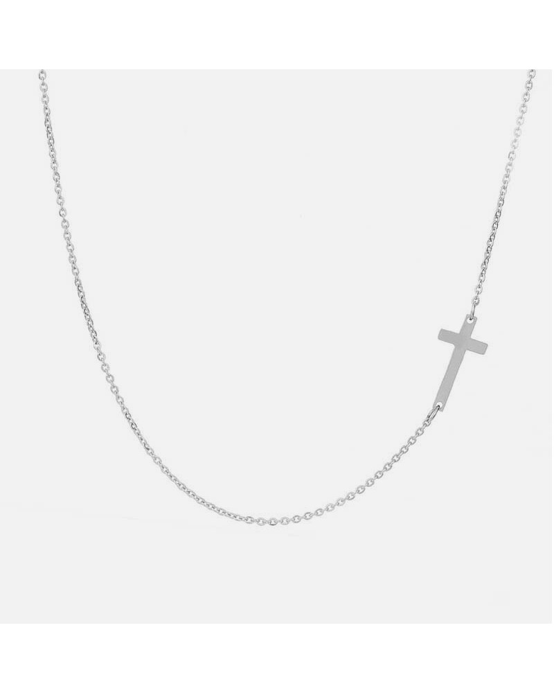 Horizon cross necklace