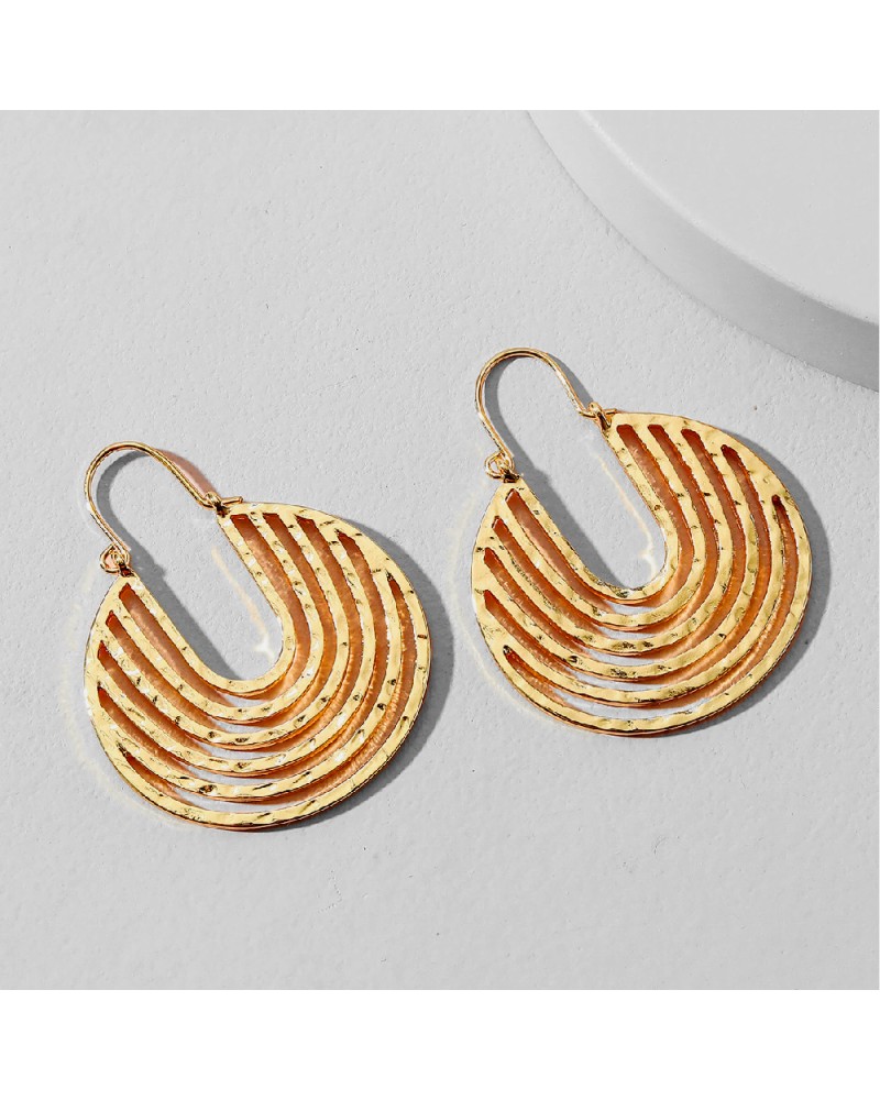 Gold antique hoops