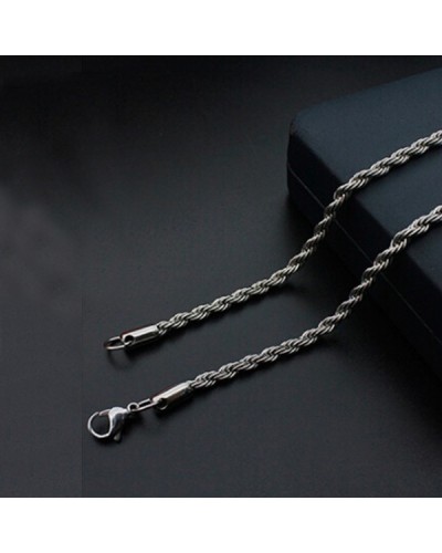 2.4 mm twisted stainless steel chain