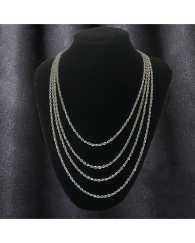 2.9 mm twisted stainless steel chain