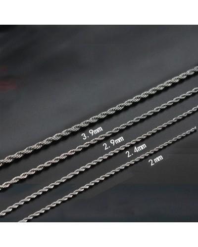 3.9 mm twisted stainless steel chain
