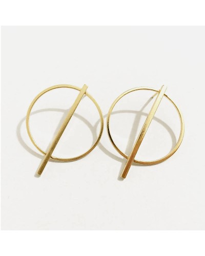 Gold minimalist earrings