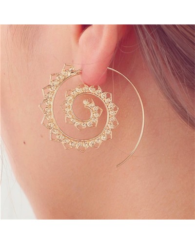 Heart spiral earrings