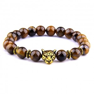 Tiger eye panther bracelet