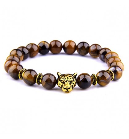 Tiger eye panther bracelet