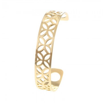 Orientalisches Leder-Stahl-Georgette-Armband 5