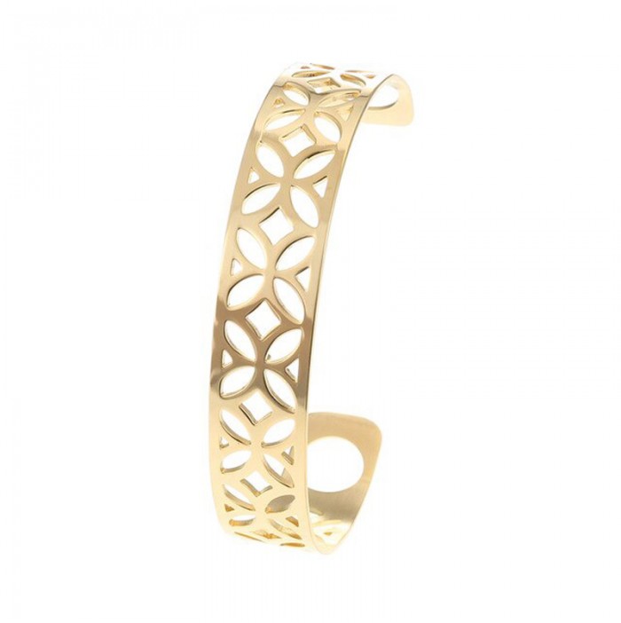 Orientalisches Leder-Stahl-Georgette-Armband 5