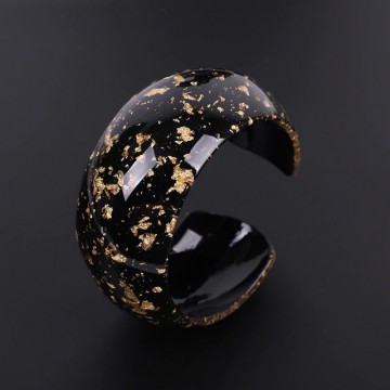 Black and gold domed cuff 1