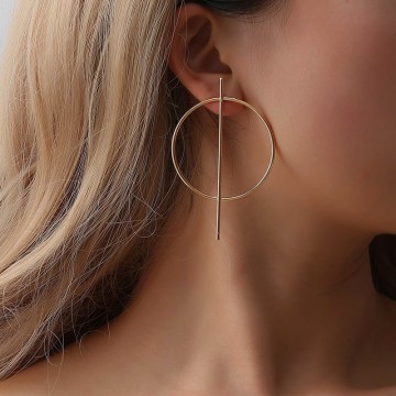 Large minimalist earrings