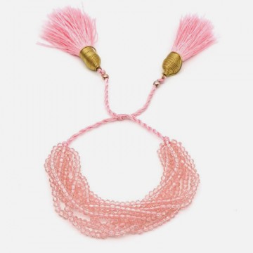 Bracciale di perle rosa