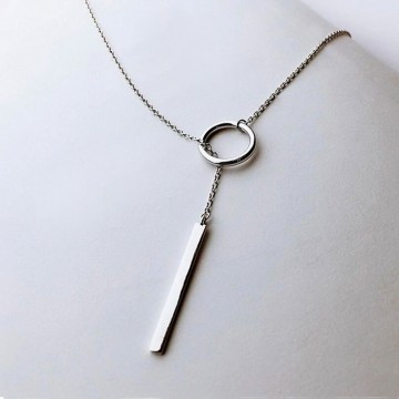 Long Necklace Silver