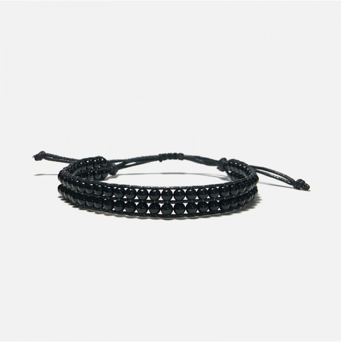 Obsidian Woven Bracelet Obsidian Woven Bracelet