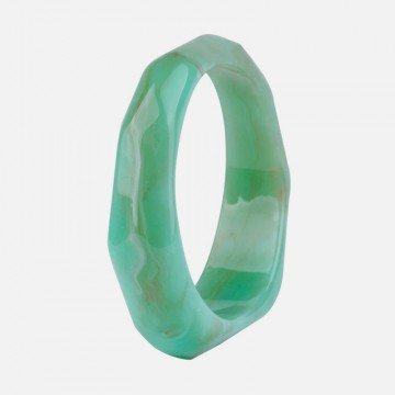 Green resin bracelet